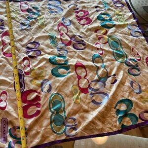 Coach Multicolor Patterned Scarf!